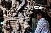 The great Chola temples of Tamil Nadu - the Sri Meenakshi-Sundareshwarar Temple of Madurai.  Natesha  (dancing Shiva) inside the  Pudu-mandapa.
 